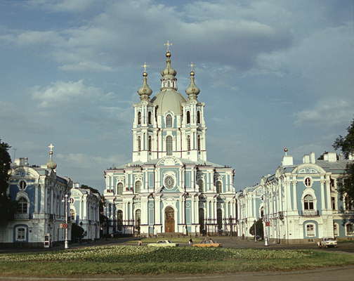 Собор Смольного монастыря. Санкт-Петербург.
